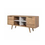Hanah Home Sina 3321 Soporte para TV Roble Zafiro y Blanco